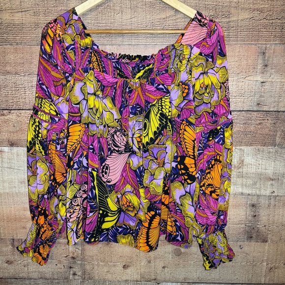 Anthropologie × Alexandra Farmer Puff-Sleeved Blouse size XS - Picture 2 of 13